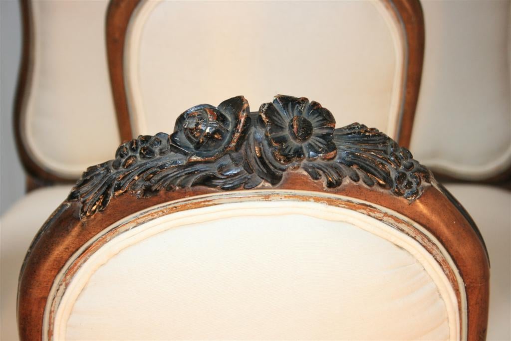 Mid-20th Century 1960s Set of 8 Baroque Style Carved Dining Chairs Karges Quality