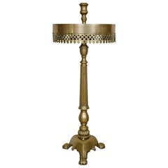 Antique Greek Orthodox Solid Brass Candelabrum Candle Stand