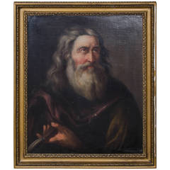 Painting of Abraham in Gilt Frame
