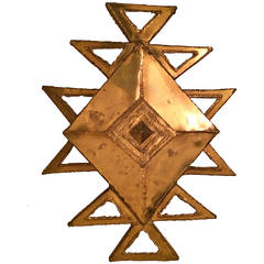 Sculptural Large Sconce by Belgian Artist P. Moerenhout