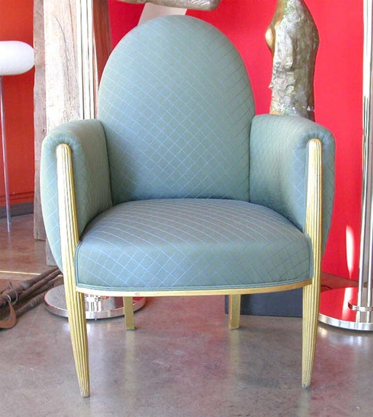 Art Deco French Lounge Chairs Circa 1940
