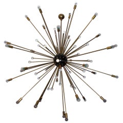 A Gigantic Italian Sputnik Style Chandelier, Made In Murano