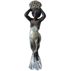 Italian Art Nouveau Sculpture of a Mermaid