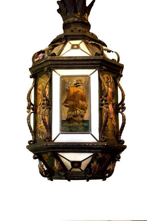 Iron and Glass Lantern