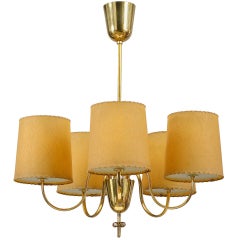Paavo Tynell Brass Chandelier