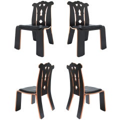 Set of 4 Robert Venturi "Chippendale" chairs for Knoll *2 avialable. 2 SOLD