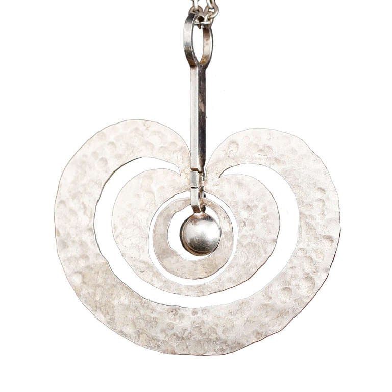 Tapio Wirkkala Omena Silver Pendant Necklace