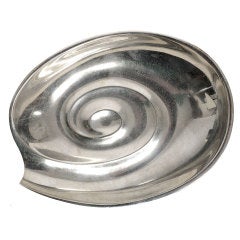 Tapio Wirkkala opened snail tray in Silver