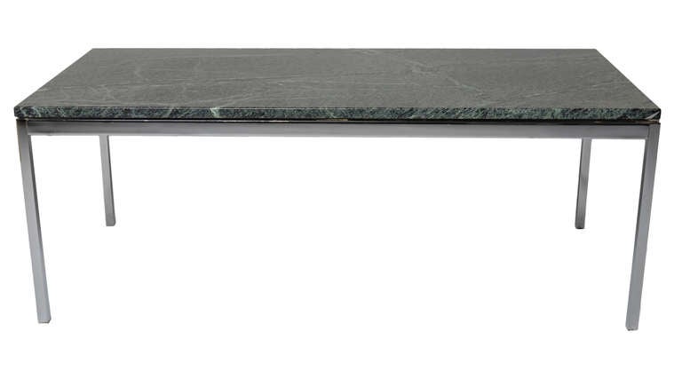 knoll coffee table marble