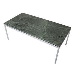 Rare Florence Knoll Coffee Table with Verde Alpi Marble Top