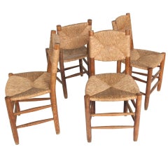 Charlotte Perriand chairs, set of 4