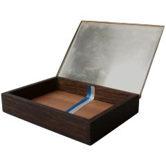 Exceptional Tapio Wirkkala wenge and silver Cigar case/trinket box.