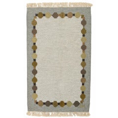 Understated Finnish Flat Weave Carpet