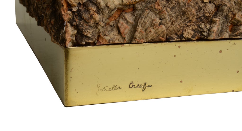 Gabriella Crespi treebark planter at 1stdibs