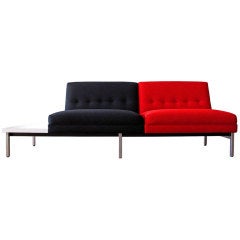 Unique George Nelson settee for Herman Miller
