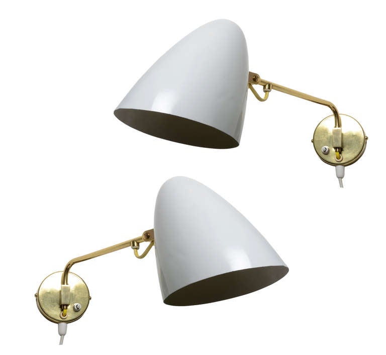 Paavo Tynell Adjustable Wall Lamps at 1stdibs