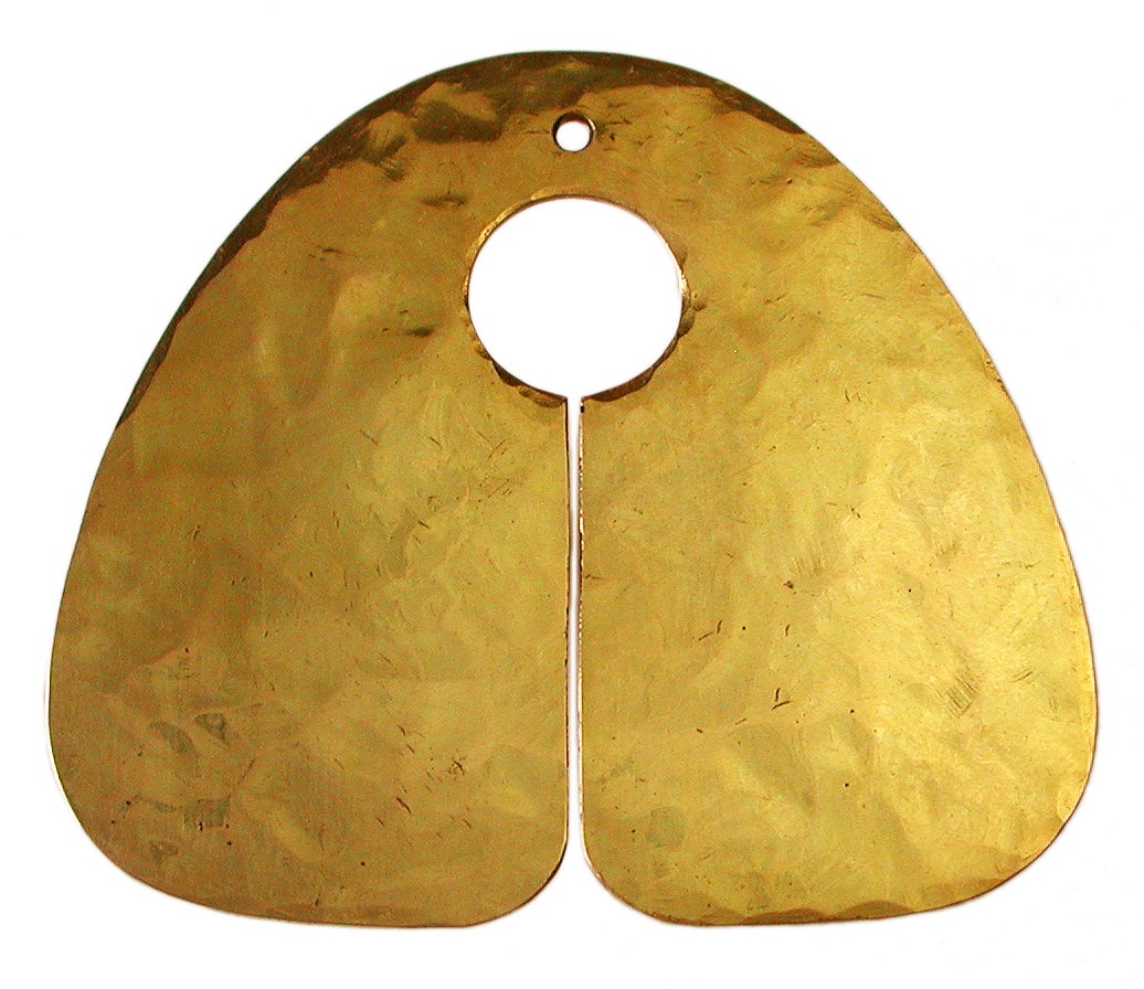 Monumental Harry Bertoia Masterpiece - Solid Gold Gong Pendant