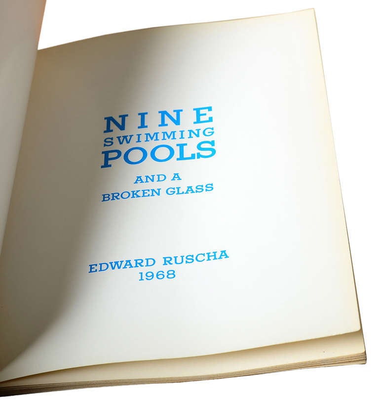 A beautiful example of a rare Ed Ruscha book/ art piece.
1st Edition with original glassine cover.