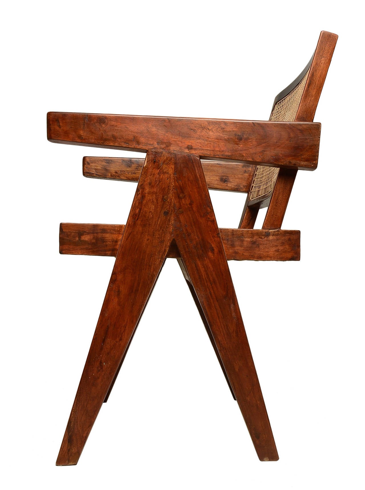 Indian Desk and Chair for Chandigarh by Pierre Jeanneret