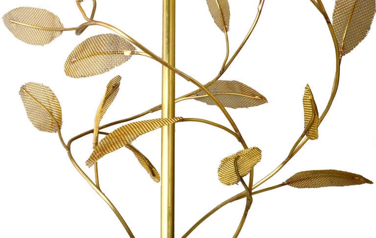 Finnish Large Paavo Tynell Chandelier with Floretes, Branches, and Leaves