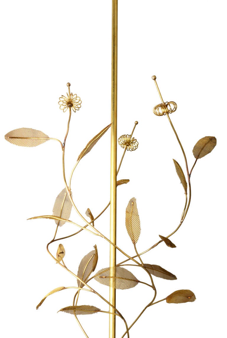 Scandinavian Modern Large Paavo Tynell Chandelier with Floretes, Branches, and Leaves