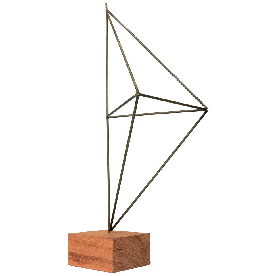 Architectural Harry Bertoia Sculpture in Nickel