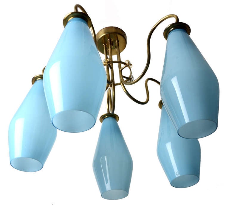 Scandinavian Modern A Jewel of a  Paavo Tynell Chandelier