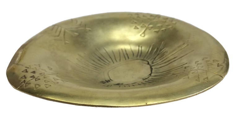 Mid-20th Century Rare Tapio Wirkkala Brass Bowl
