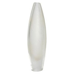 Large Tapio Wirkkala comb cut leaf vase