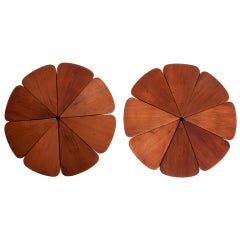 Pair of petal tables by Richard Schultz for Knoll