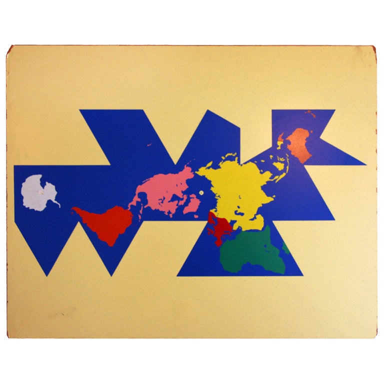 Buckminster Fuller "Dymaxion" world map object
