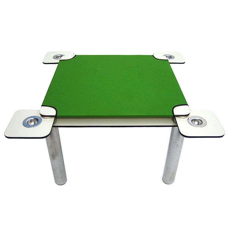 Joe Colombo "poker" table for Zanotta