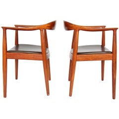 A pair of Round Chairs by Hans J. Wegner