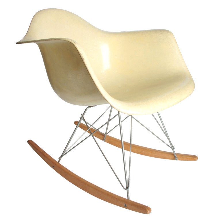 Eames parchment  Herman Miller / Zenith rocker ca. 1951