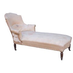19th C French Shield Back Chaise Lounge