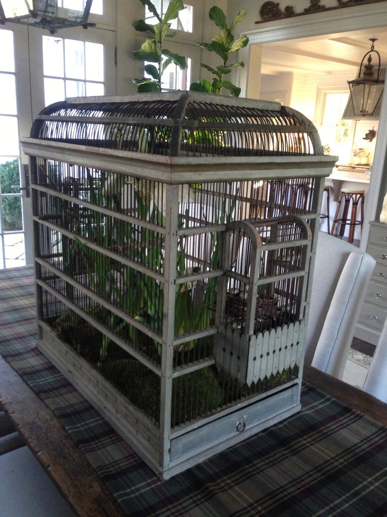 19th C. French Sparrow Cage In Good Condition In Nashville, TN
