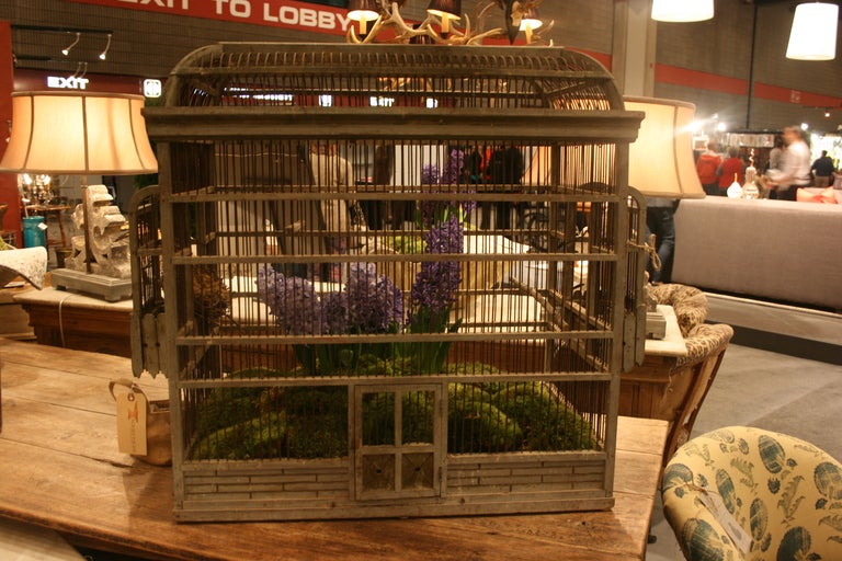 Wood 19th C. French Sparrow Cage