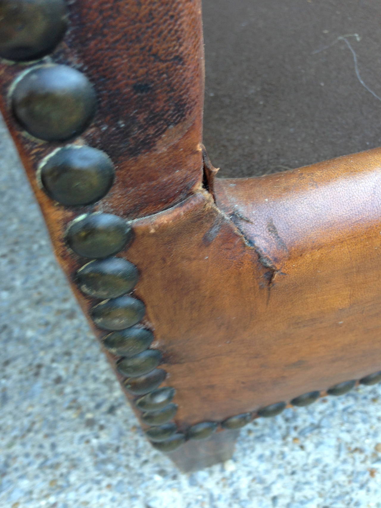 Pair of 1920s French Leather Club Chairs 1