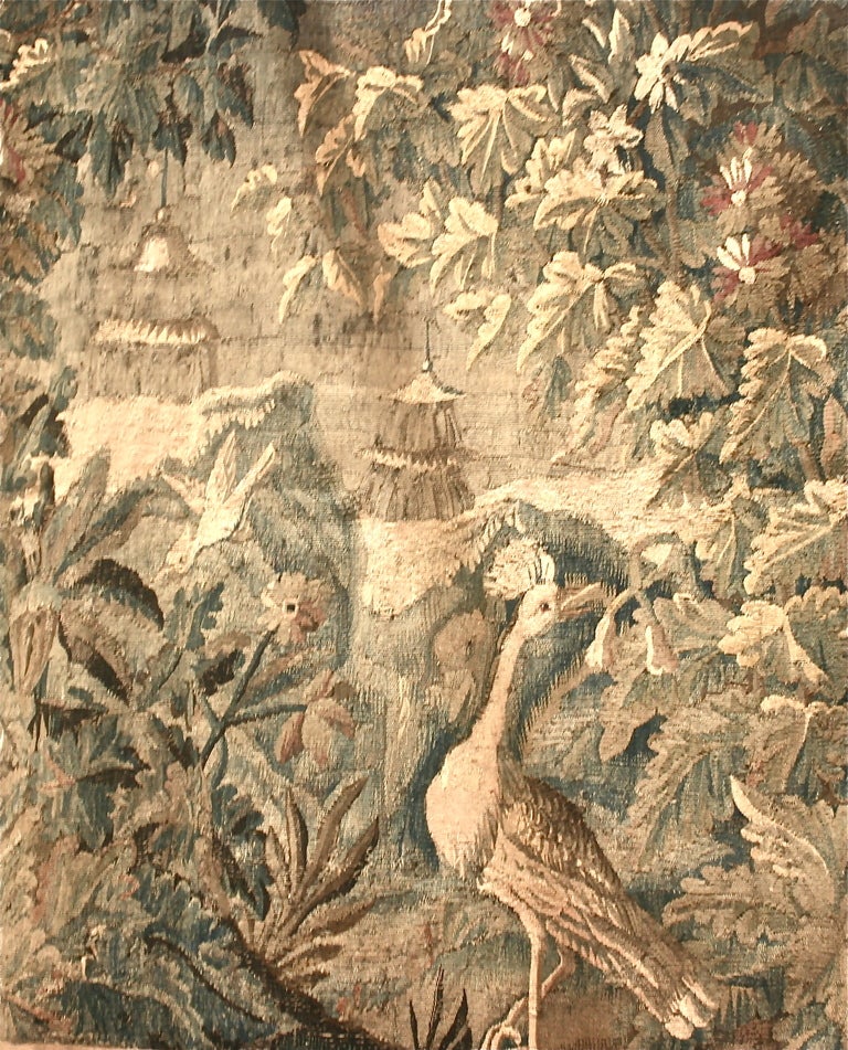 Belgian 18th C. Flemish Verdure Tapestry