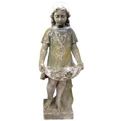 19th C. French Marble Garden Statue