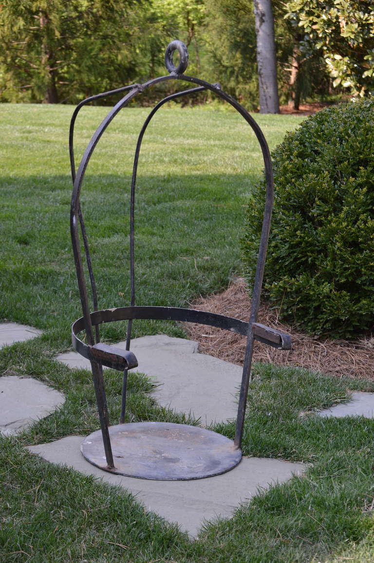 Vintage Iron Jockey Scale Chair to chec the jockey weight before a race. It would make a great swing!