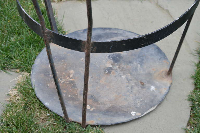 Vintage Iron Jockey Scale Chair In Excellent Condition In Nashville, TN