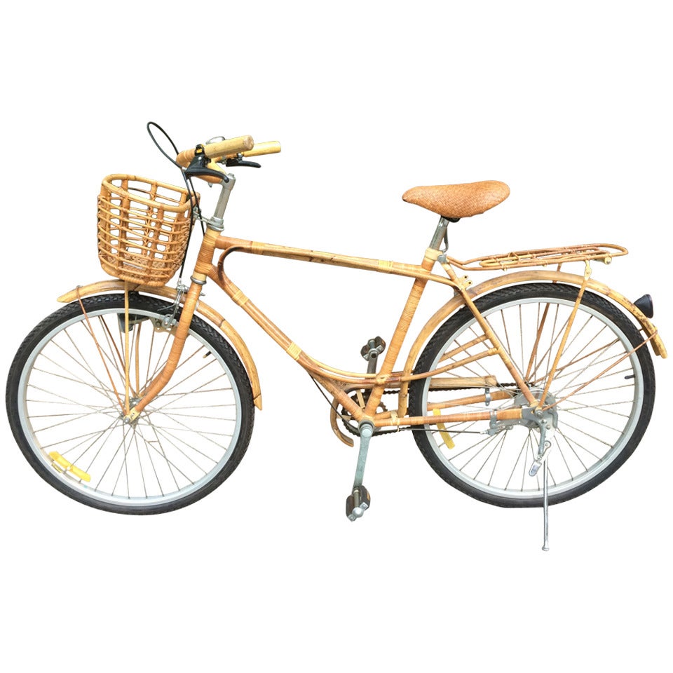 Vintage Rattan Bicycle