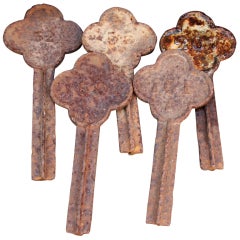 19th century English iron garden markers 11