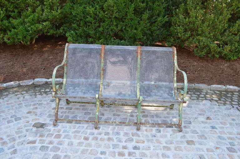 19th C French Jardin Bench In Good Condition In Nashville, TN