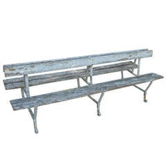 19th c Double sided French Garden Bench 3