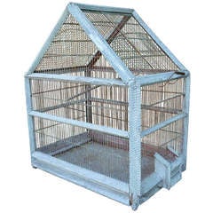 1920's French Folk Art Bird Cage