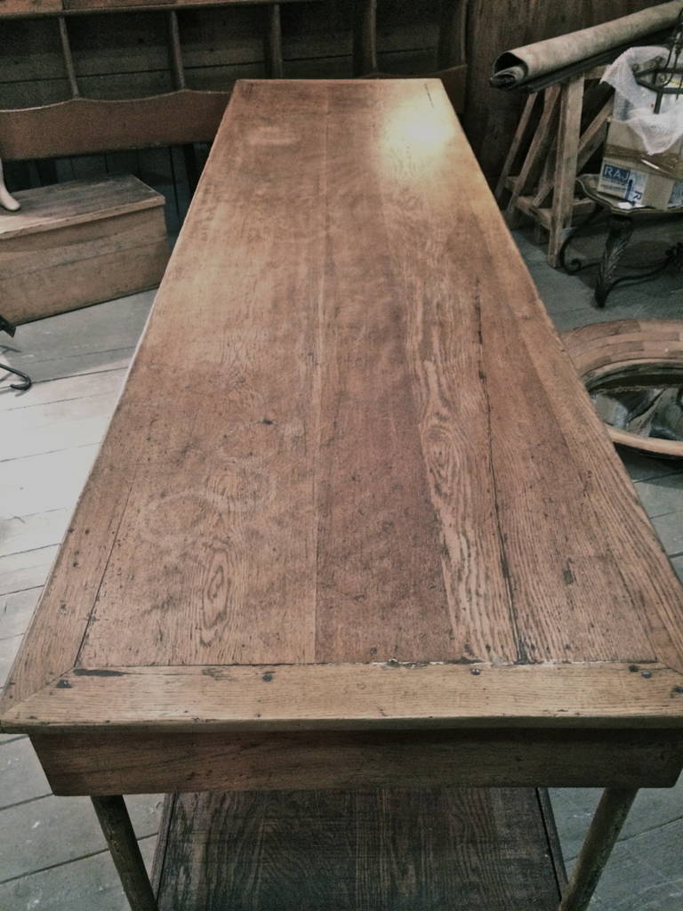 19th C FrenchWalnut Shop Counter In Good Condition In Nashville, TN