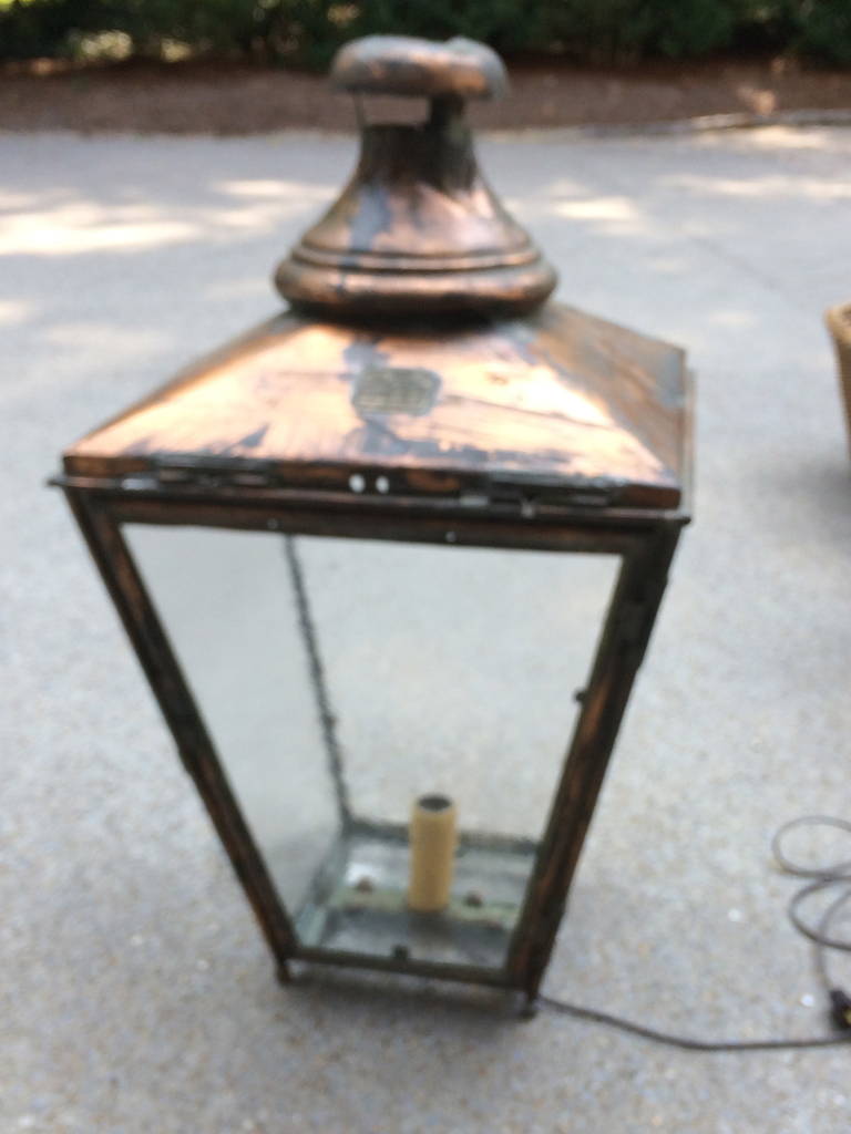 British 19th Century William Edgar Copper Lantern