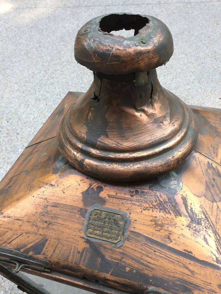 19th Century William Edgar Copper Lantern 2